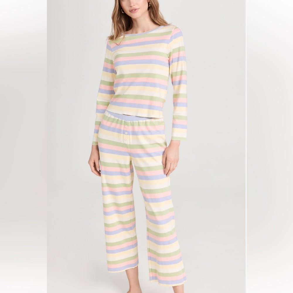 COZYLAND Ellie PJ Set in Sorbet Stripe